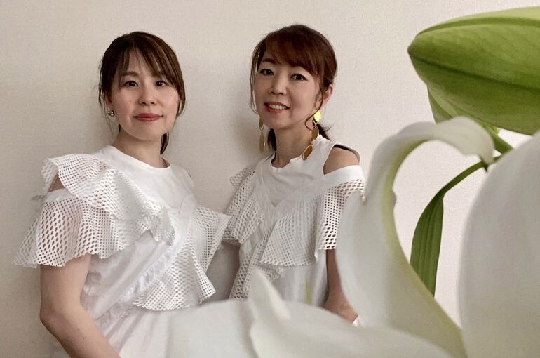 久実＆文子　百合と
