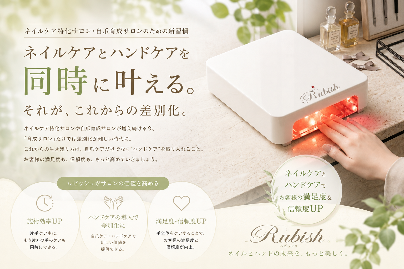 ルビッシュ — ネイルとハンドのケアを同時に